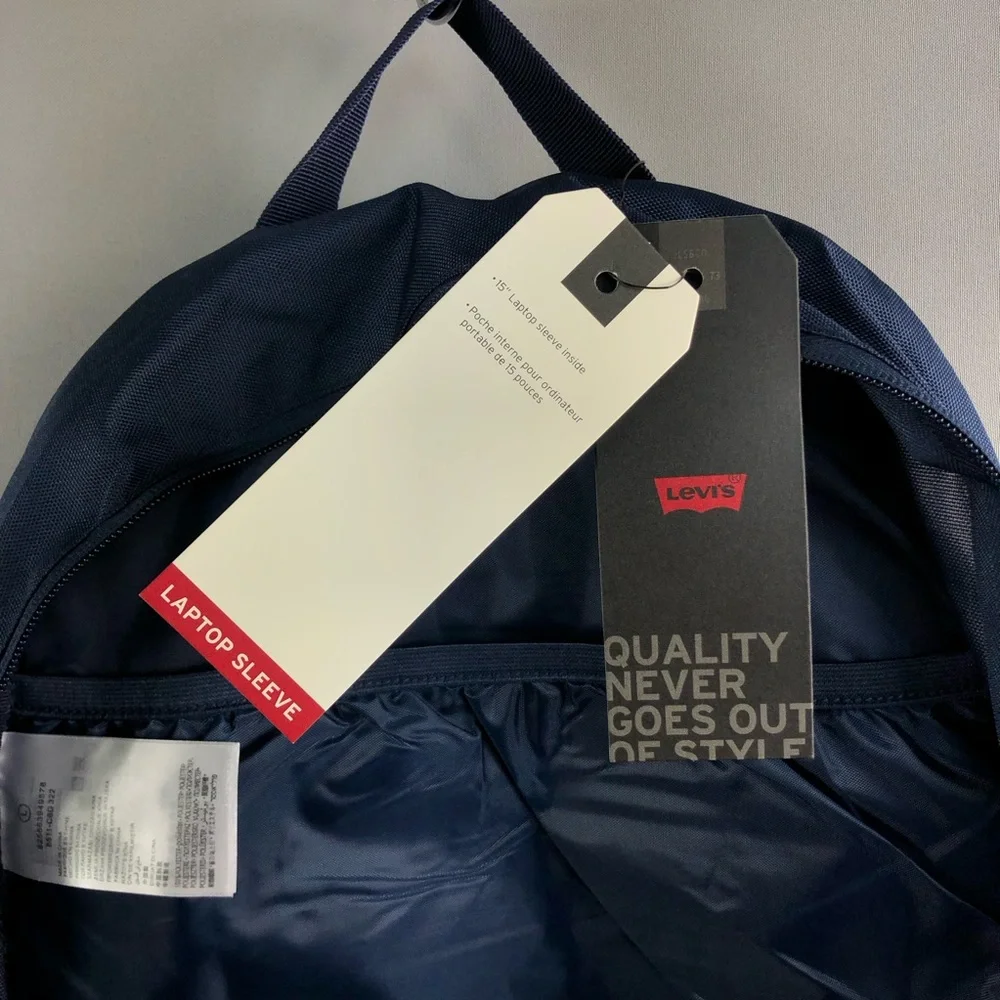 Levi's Boy’s Navy & Royal Blue Backpack with Pencil Pouch